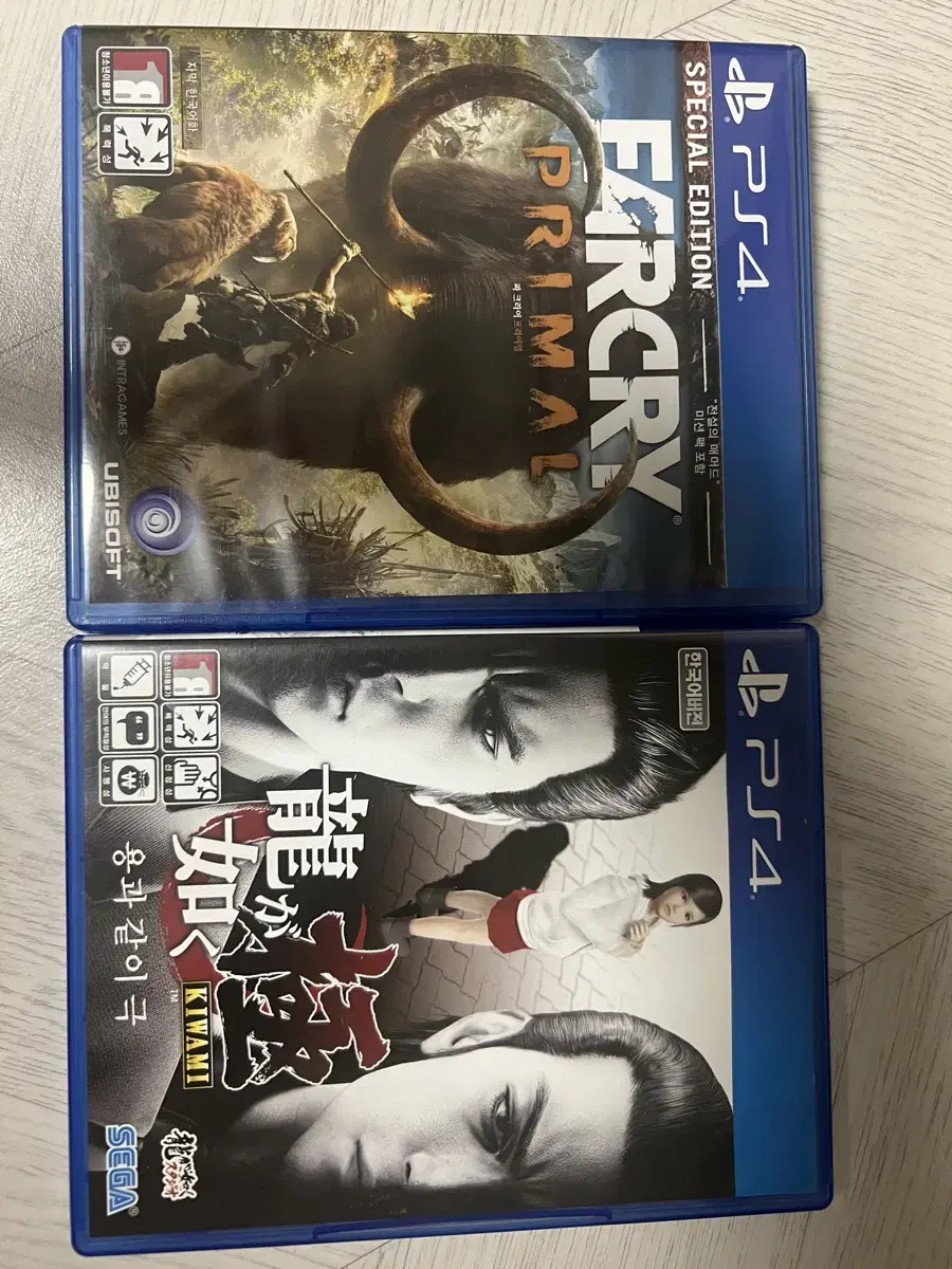 PS4 파크라이 프라이멀, 용과 같이 극 일괄판매합니다.